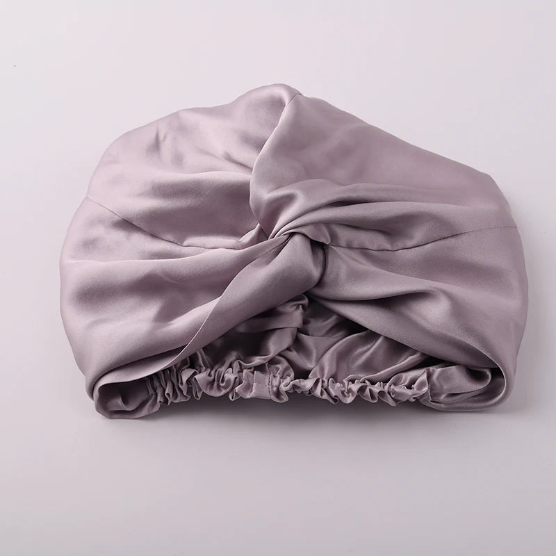 100% Mulberry Silk Night Cap 19 Momme Women'S Solid Sleeping Hat Night Sleep Cap Hair Care Free Shipping World Wide