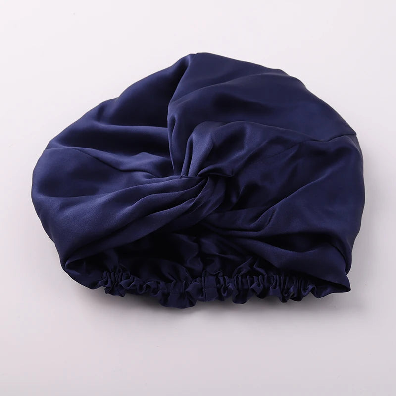 100% Mulberry Silk Night Cap 19 Momme Women'S Solid Sleeping Hat Night Sleep Cap Hair Care Free Shipping World Wide
