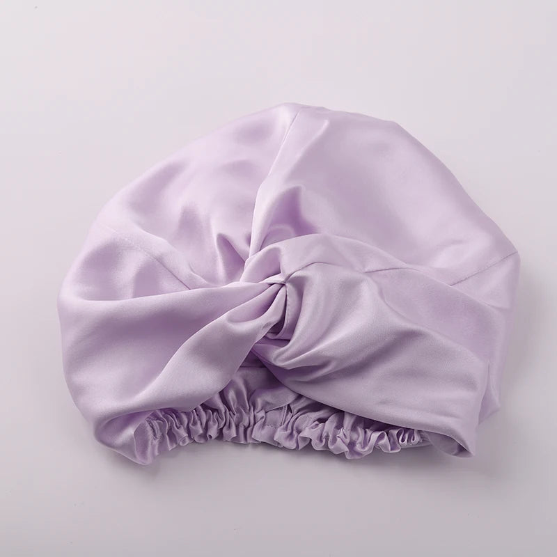 100% Mulberry Silk Night Cap 19 Momme Women'S Solid Sleeping Hat Night Sleep Cap Hair Care Free Shipping World Wide