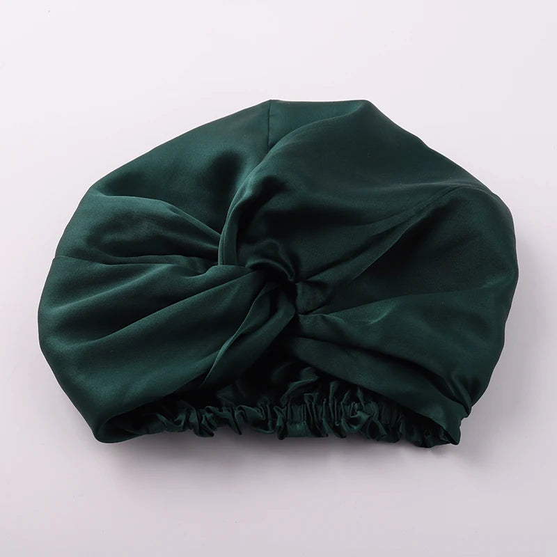 100% Mulberry Silk Night Cap 19 Momme Women'S Solid Sleeping Hat Night Sleep Cap Hair Care Free Shipping World Wide