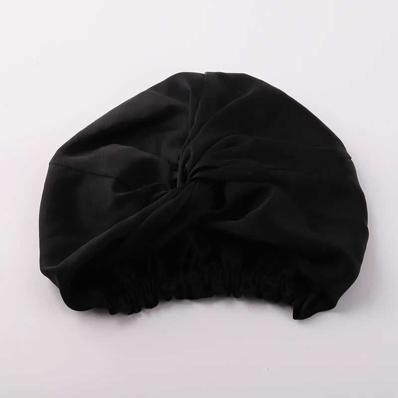 100% Mulberry Silk Night Cap 19 Momme Women'S Solid Sleeping Hat Night Sleep Cap Hair Care Free Shipping World Wide