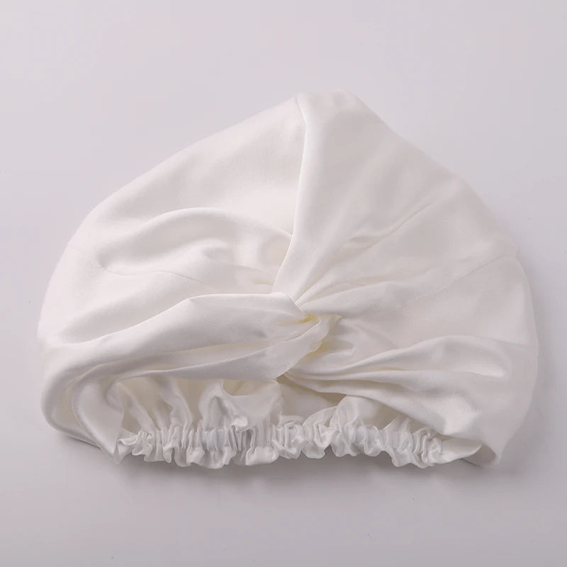 100% Mulberry Silk Night Cap 19 Momme Women'S Solid Sleeping Hat Night Sleep Cap Hair Care Free Shipping World Wide