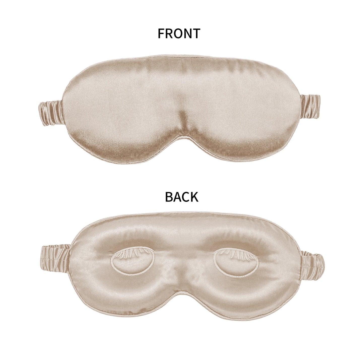 100% Pure Mulberrry Silk Sleep Mask,3D Contoured No Pressure Eye Covers,Soft Blindfold for Sleeping,Luxury Silk Sleep Eyemask