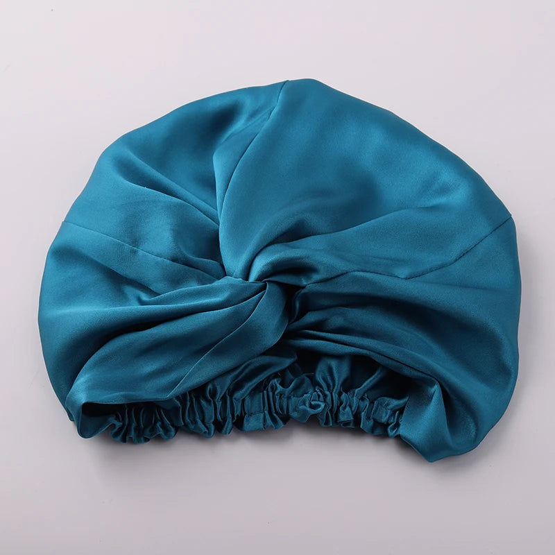 100% Mulberry Silk Night Cap 19 Momme Women'S Solid Sleeping Hat Night Sleep Cap Hair Care Free Shipping World Wide