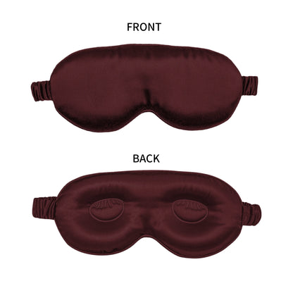 100% Pure Mulberrry Silk Sleep Mask,3D Contoured No Pressure Eye Covers,Soft Blindfold for Sleeping,Luxury Silk Sleep Eyemask