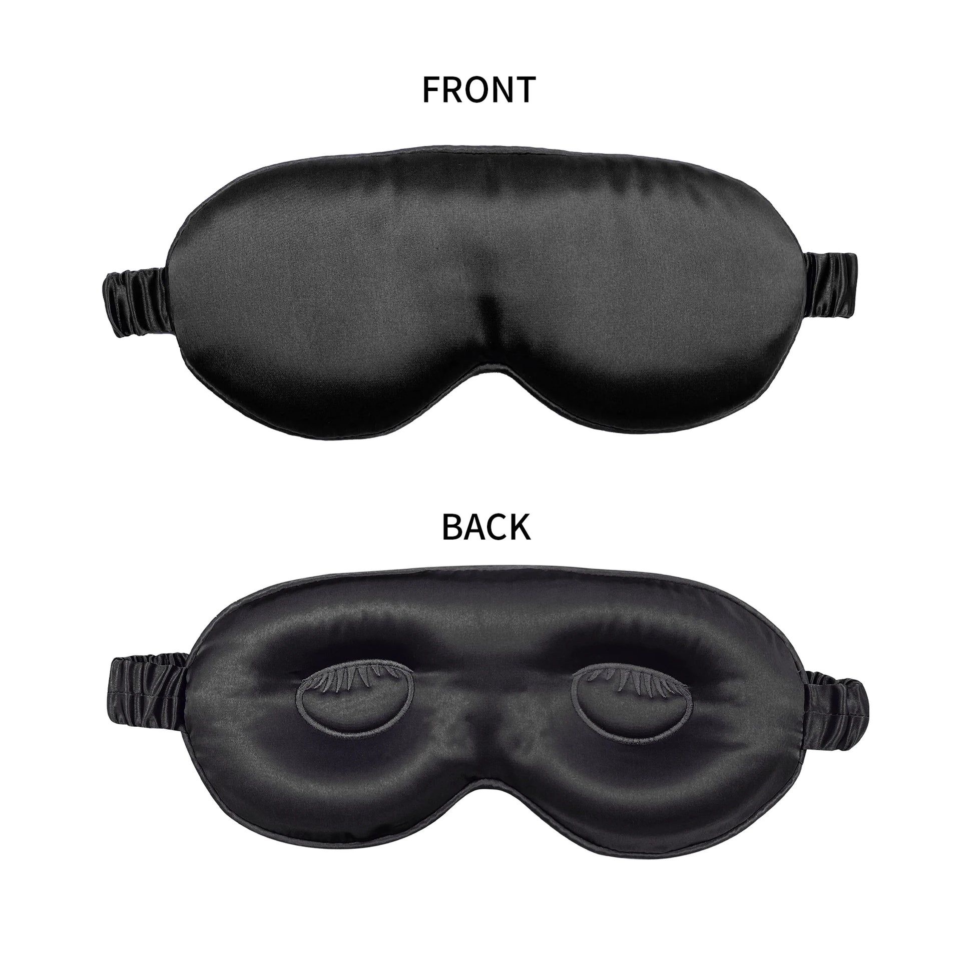 100% Pure Mulberrry Silk Sleep Mask,3D Contoured No Pressure Eye Covers,Soft Blindfold for Sleeping,Luxury Silk Sleep Eyemask