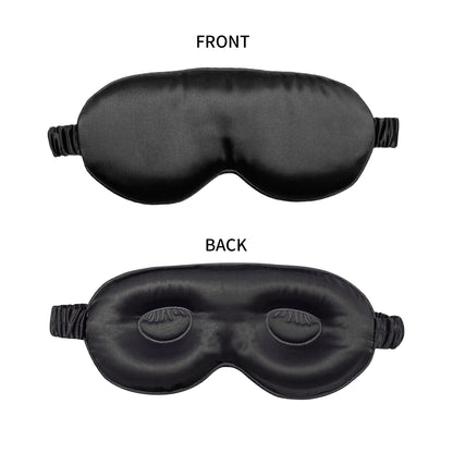 100% Pure Mulberrry Silk Sleep Mask,3D Contoured No Pressure Eye Covers,Soft Blindfold for Sleeping,Luxury Silk Sleep Eyemask