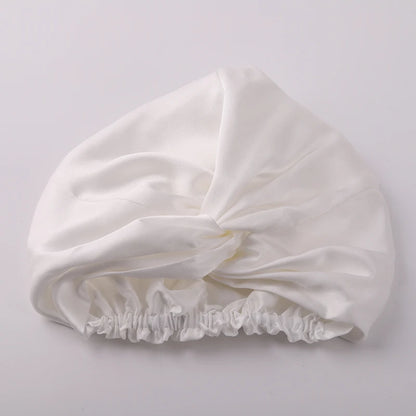 100% Mulberry Silk Night Cap 19 Momme Women'S Solid Sleeping Hat Night Sleep Cap Hair Care Free Shipping World Wide