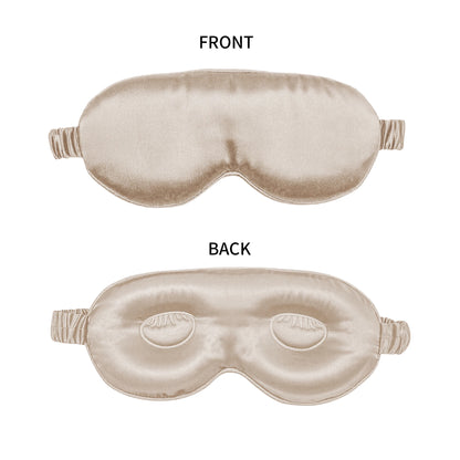 100% Pure Mulberrry Silk Sleep Mask,3D Contoured No Pressure Eye Covers,Soft Blindfold for Sleeping,Luxury Silk Sleep Eyemask