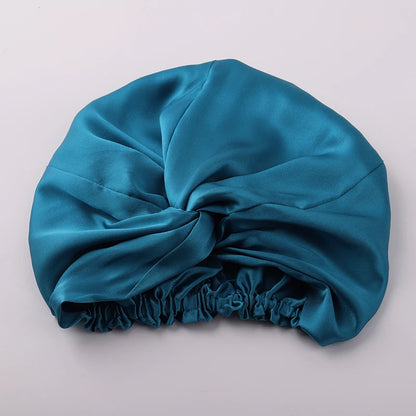 100% Mulberry Silk Night Cap 19 Momme Women'S Solid Sleeping Hat Night Sleep Cap Hair Care Free Shipping World Wide