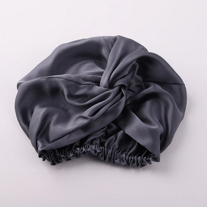 100% Mulberry Silk Night Cap 19 Momme Women'S Solid Sleeping Hat Night Sleep Cap Hair Care Free Shipping World Wide