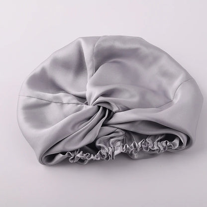 100% Mulberry Silk Night Cap 19 Momme Women'S Solid Sleeping Hat Night Sleep Cap Hair Care Free Shipping World Wide